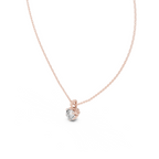 Round Cut Solitaire Lab Grown Diamond Pendant