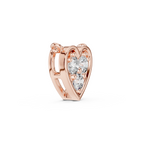 Heart Triple Round Lab Grown Diamond Pendant