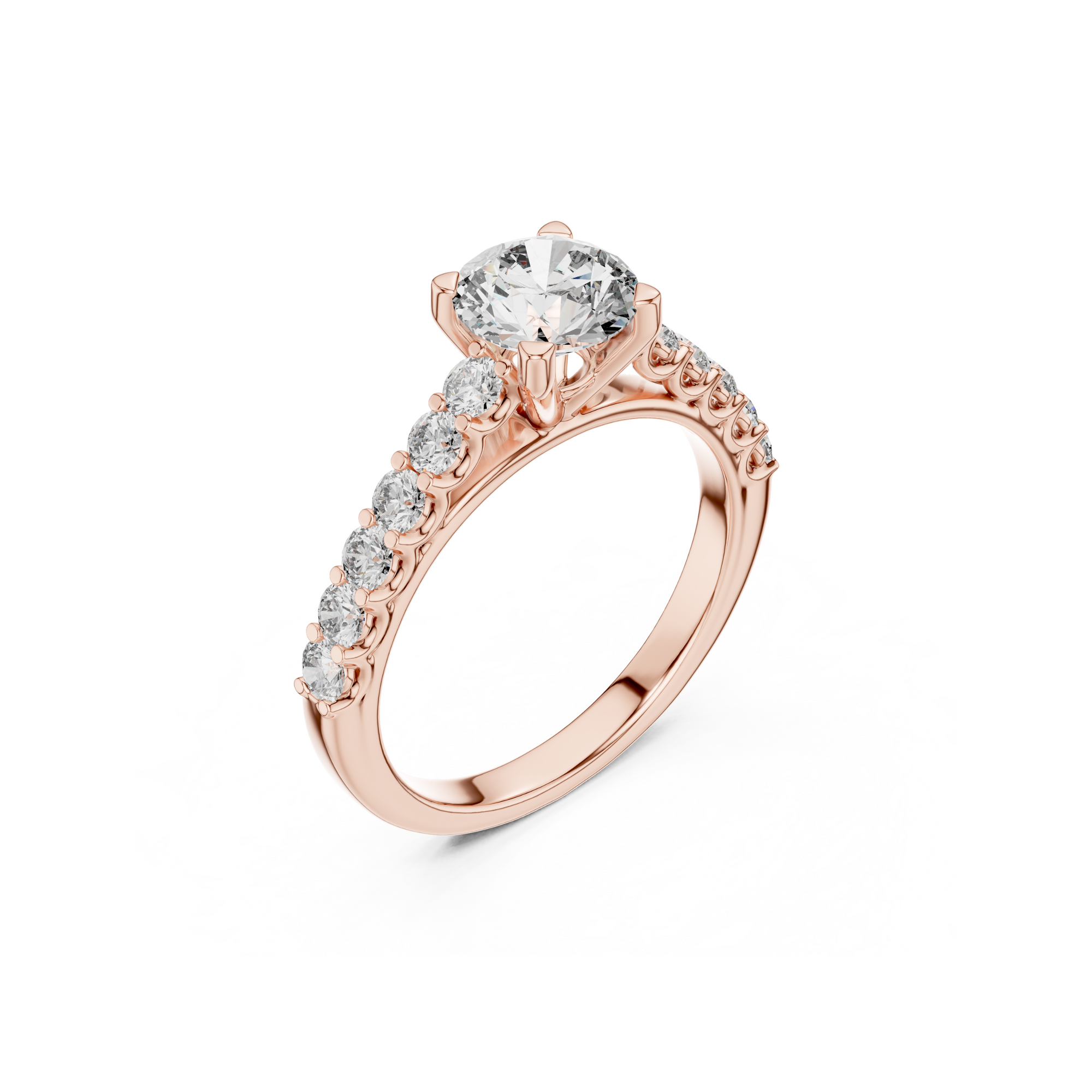 Vintage Classic Diamond Engagement Ring