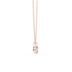 Oval Cut Solitaire Lab Grown Diamond Pendant