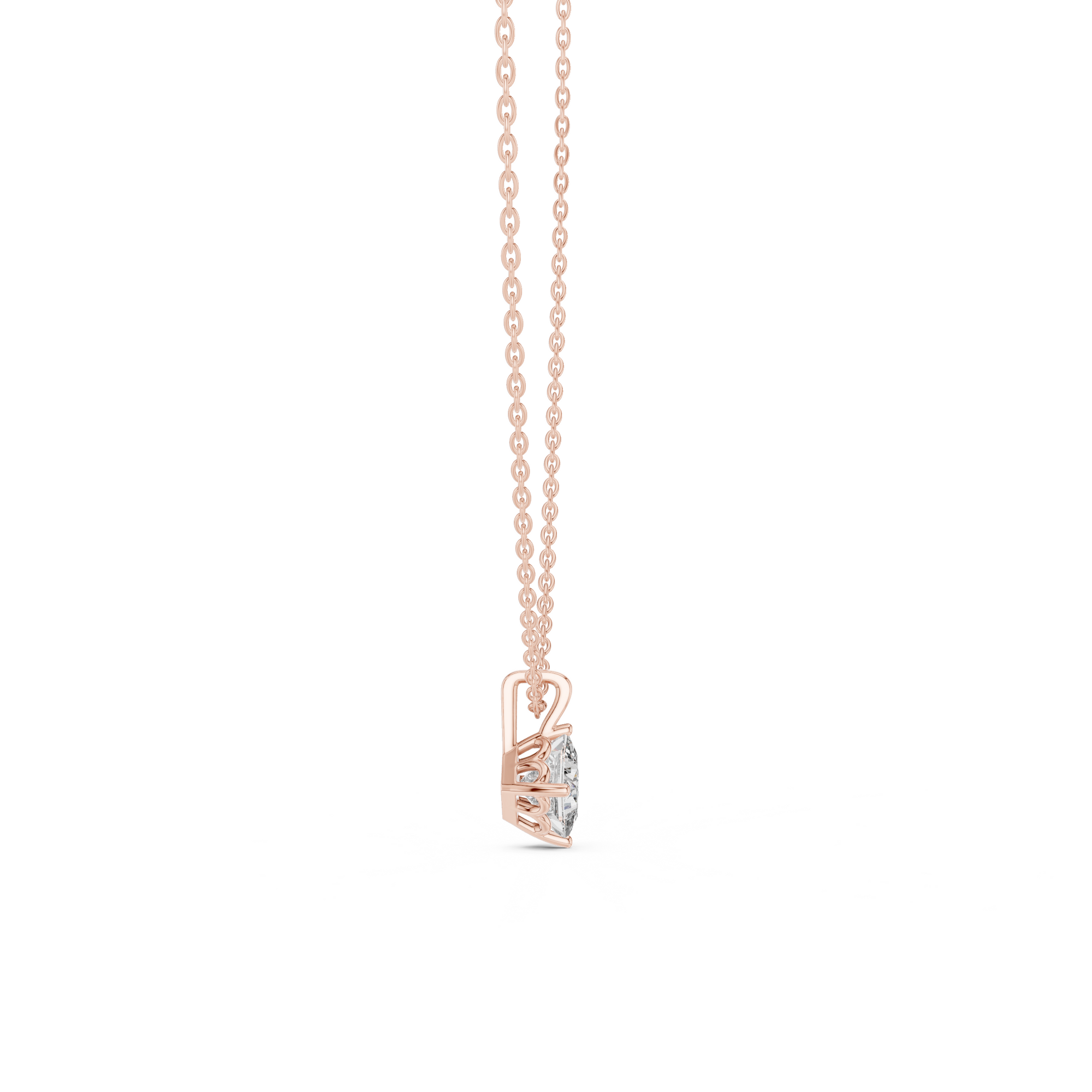 Princess Solitaire Lab Grown Diamond Pendant