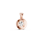 Round Halo Lab Grown Diamond  Pendant