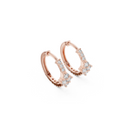 Floral Daimond Hoop Earring