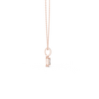Emerald Cut Diamond Halo Pendant