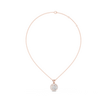 Round Halo Lab Grown Diamond  Pendant