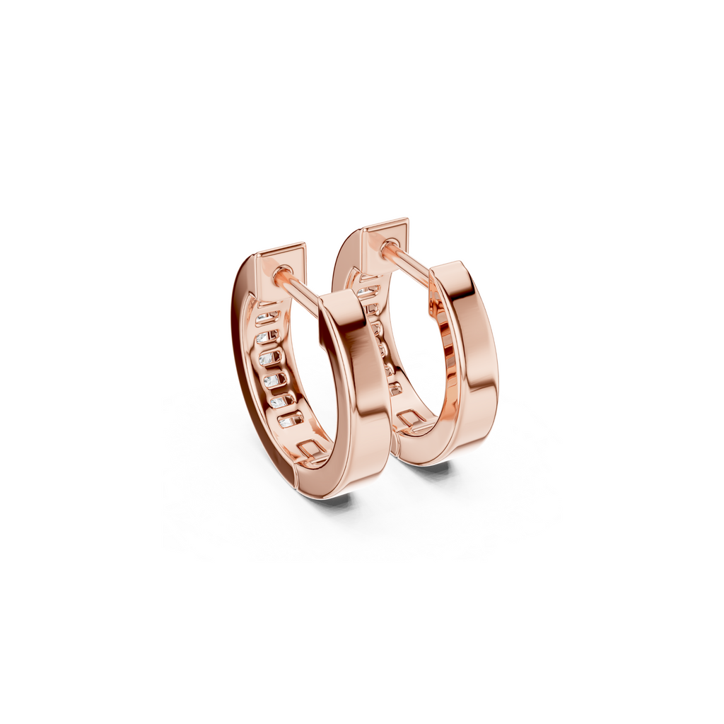 Dainty Diamond Hoop Earring