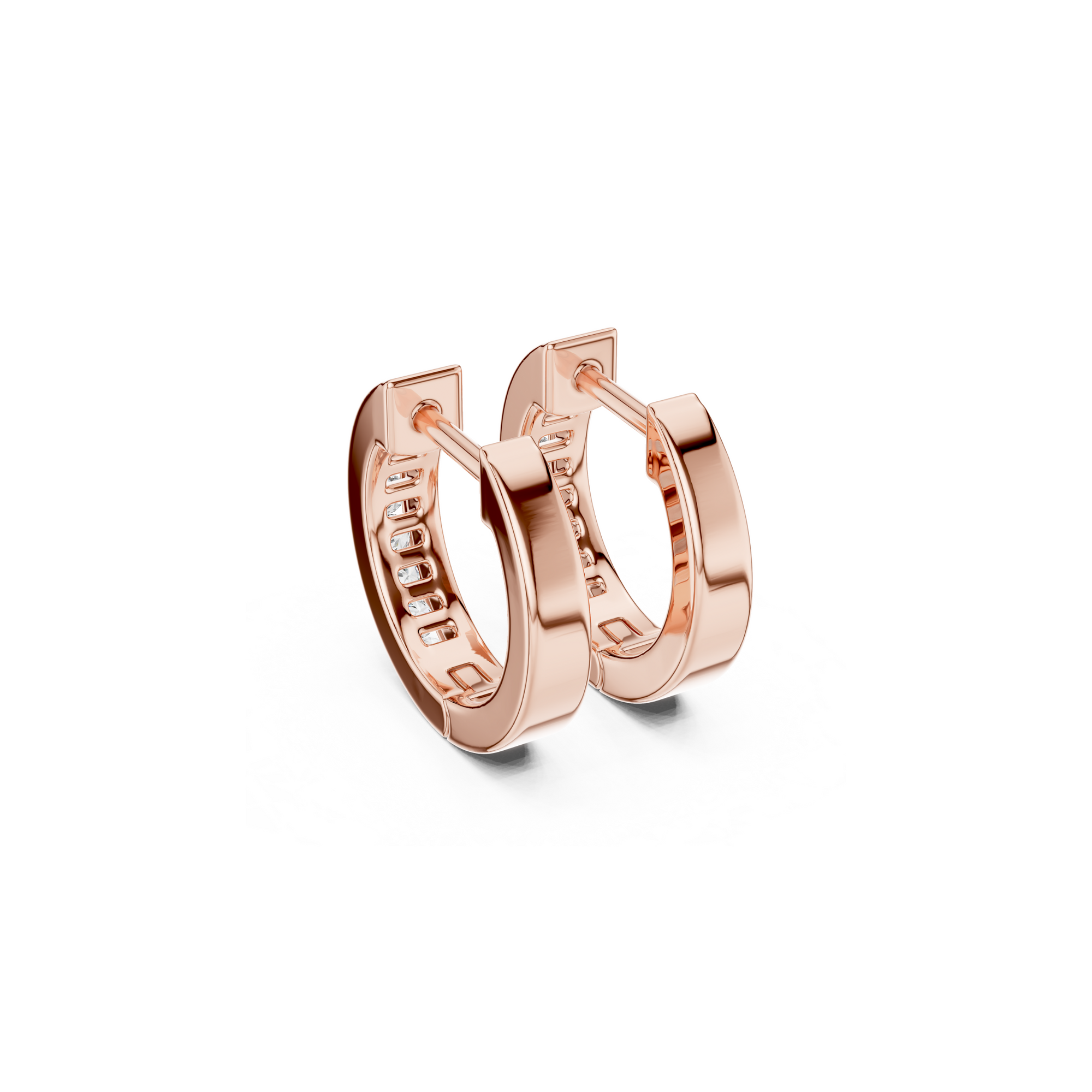 Dainty Diamond Hoop Earring