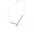 Elegant Lab Grown Diamond Drop Necklace