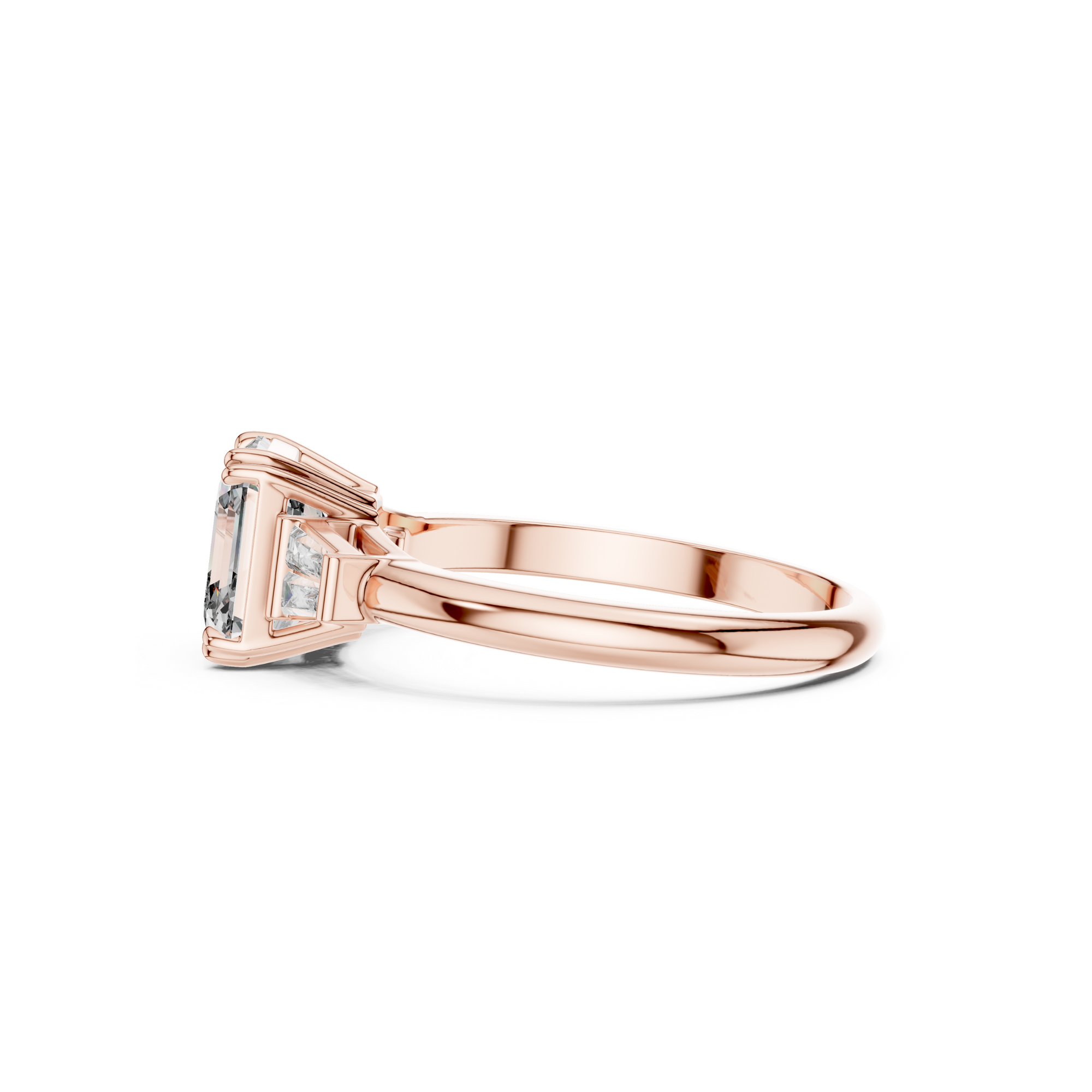 Princess Cut Solitaire Lab grown Diamond Ring