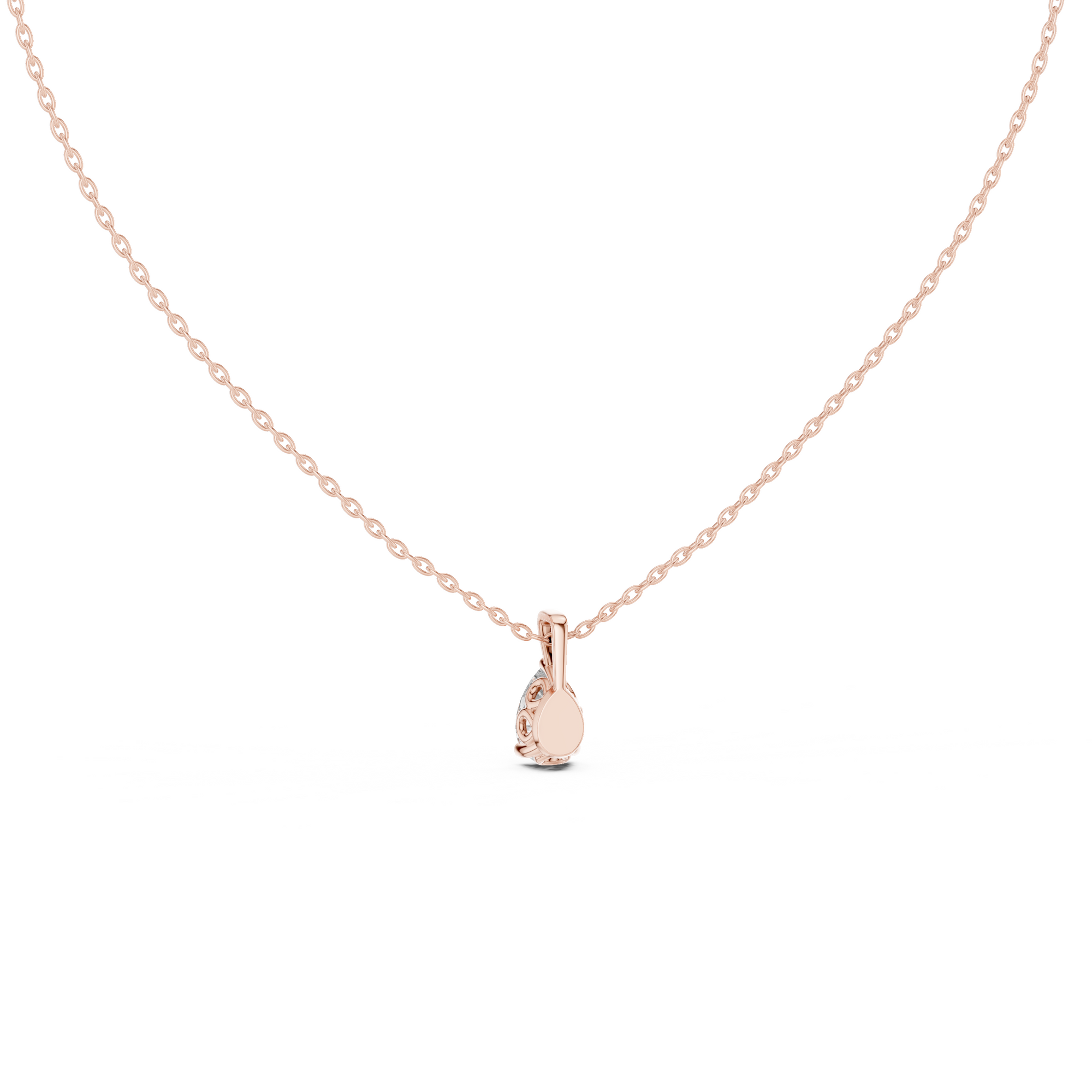 Pear Cut Solitaire Lab Grown Diamond Pendant