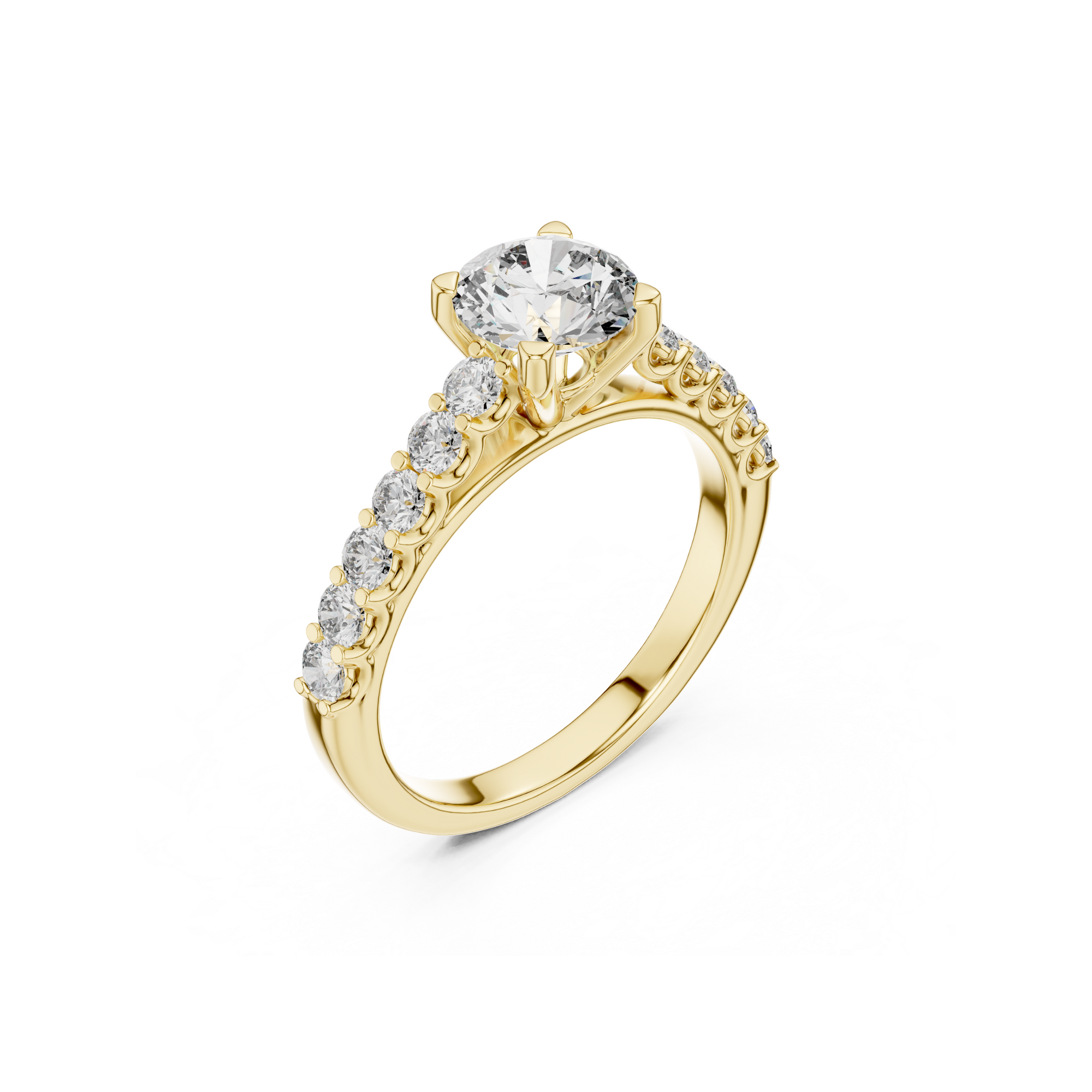 Vintage Classic Diamond Engagement Ring