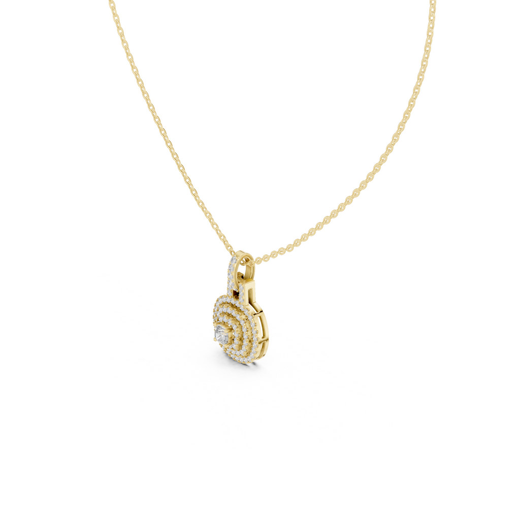 Halo Lab Grown Diamond Pendant