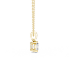 Oval Cut Solitaire Diamond Pendant