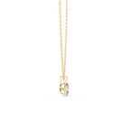 Oval Cut Solitaire Lab Grown Diamond Pendant