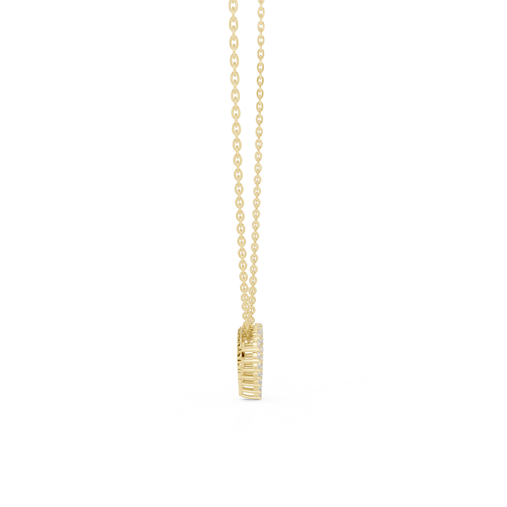Delicate Heart Lab Grown Diamond Pendent
