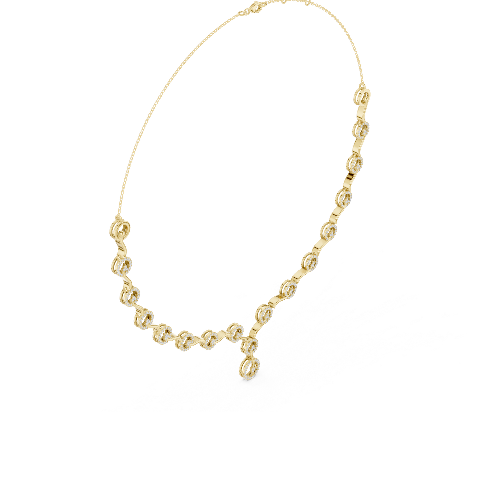 Circular Lab Grown Diamond Necklace