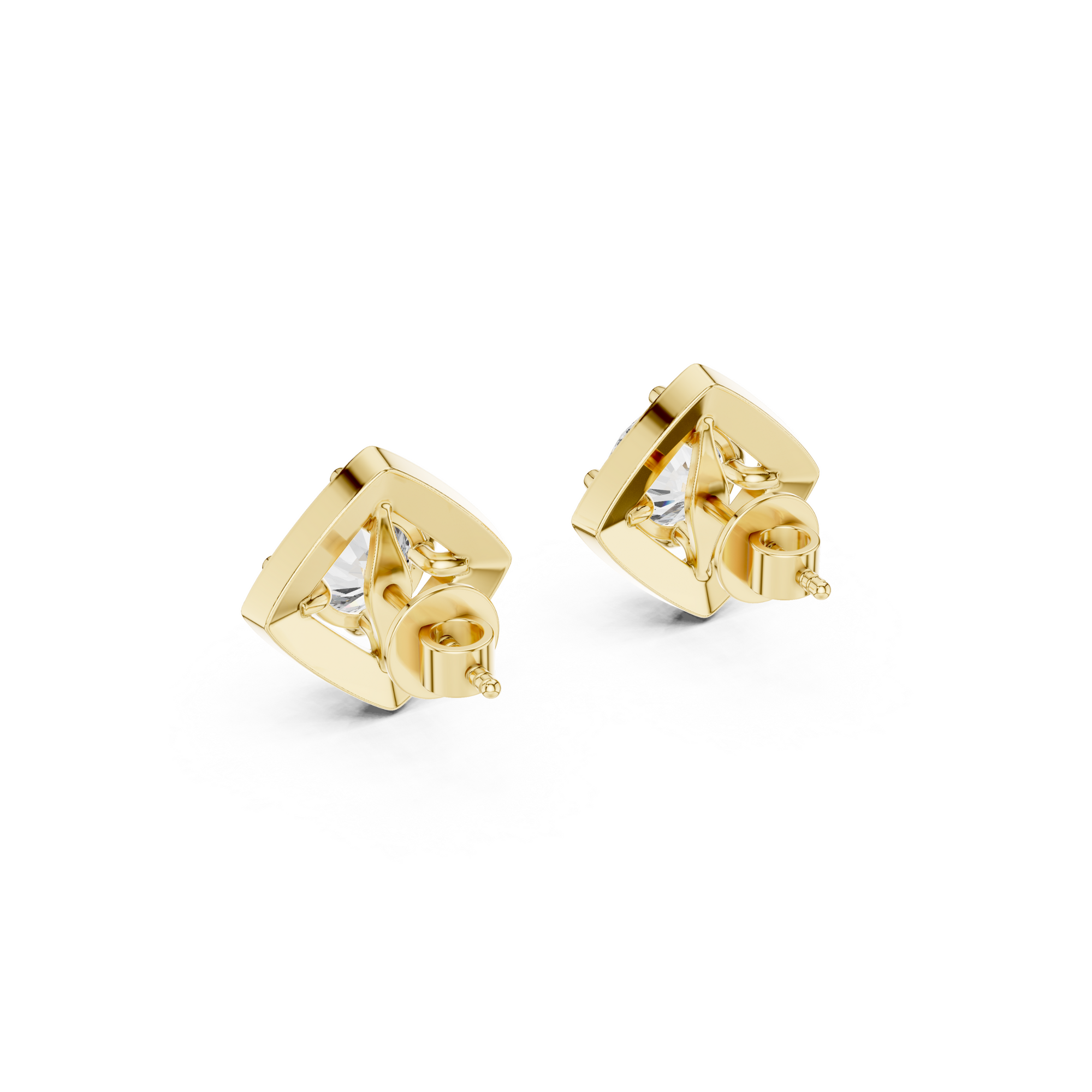 Cushion Halo Lab Grown Diamond Stud