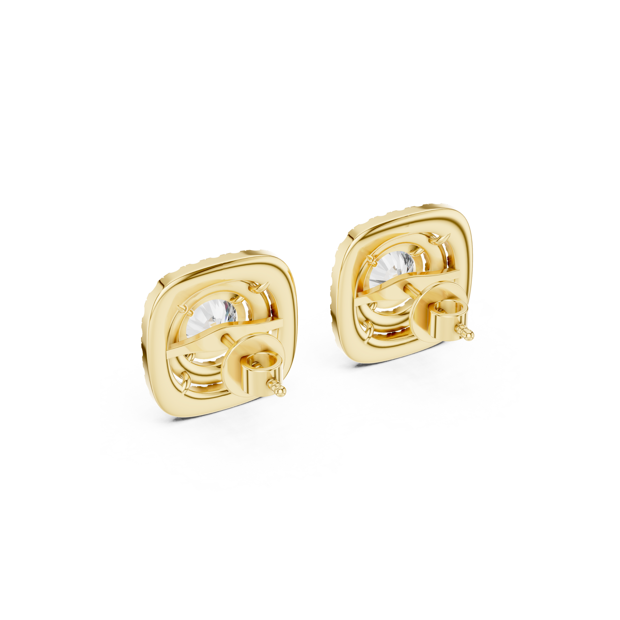 Royal Cushion Lab Grown Diamond Stud
