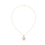 Round Halo Lab Grown Diamond  Pendant