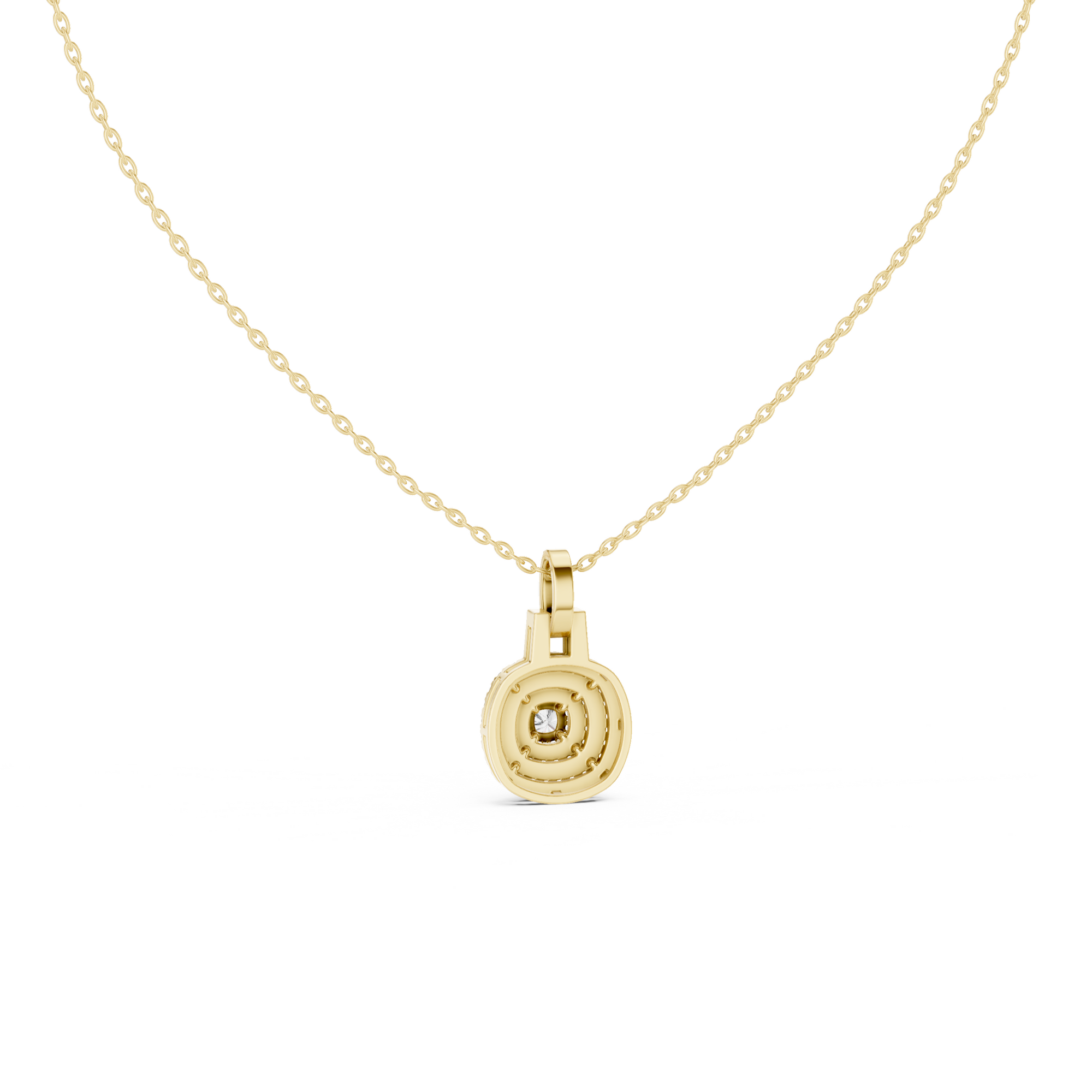Halo Lab Grown Diamond Pendant