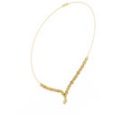 Elegant Lab Grown Diamond Drop Necklace