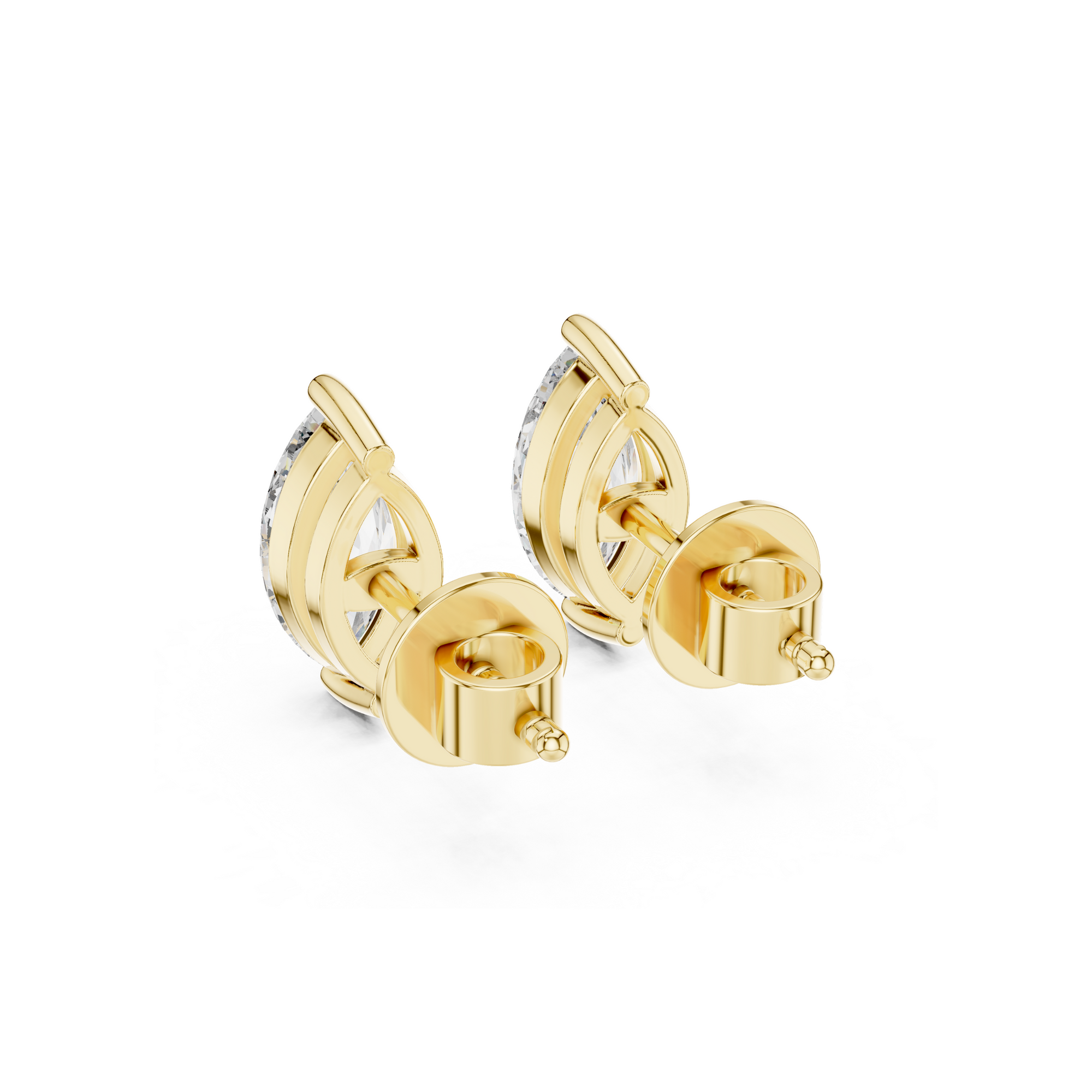 Marquise-Cut Lab Grown Diamond Stud