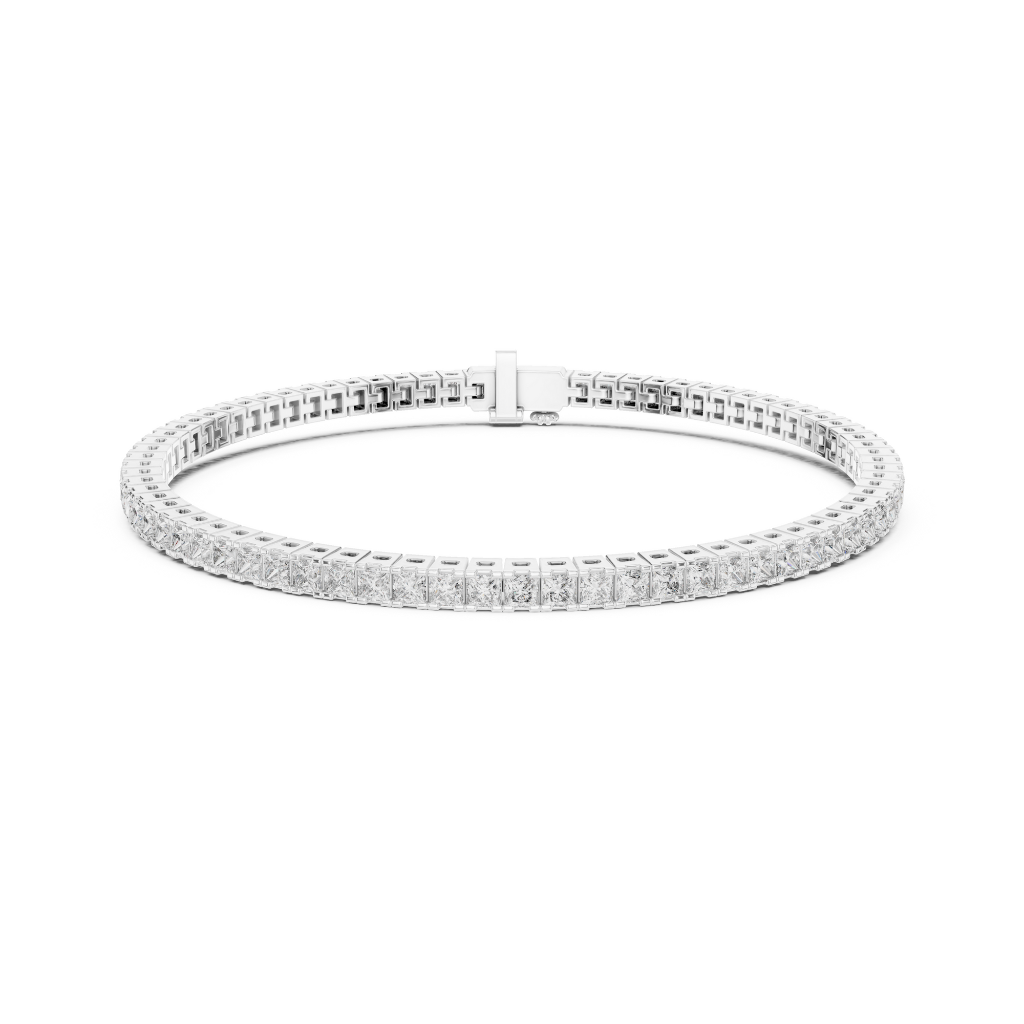 Princess Lab Grown Diamond Tennis Bracelet