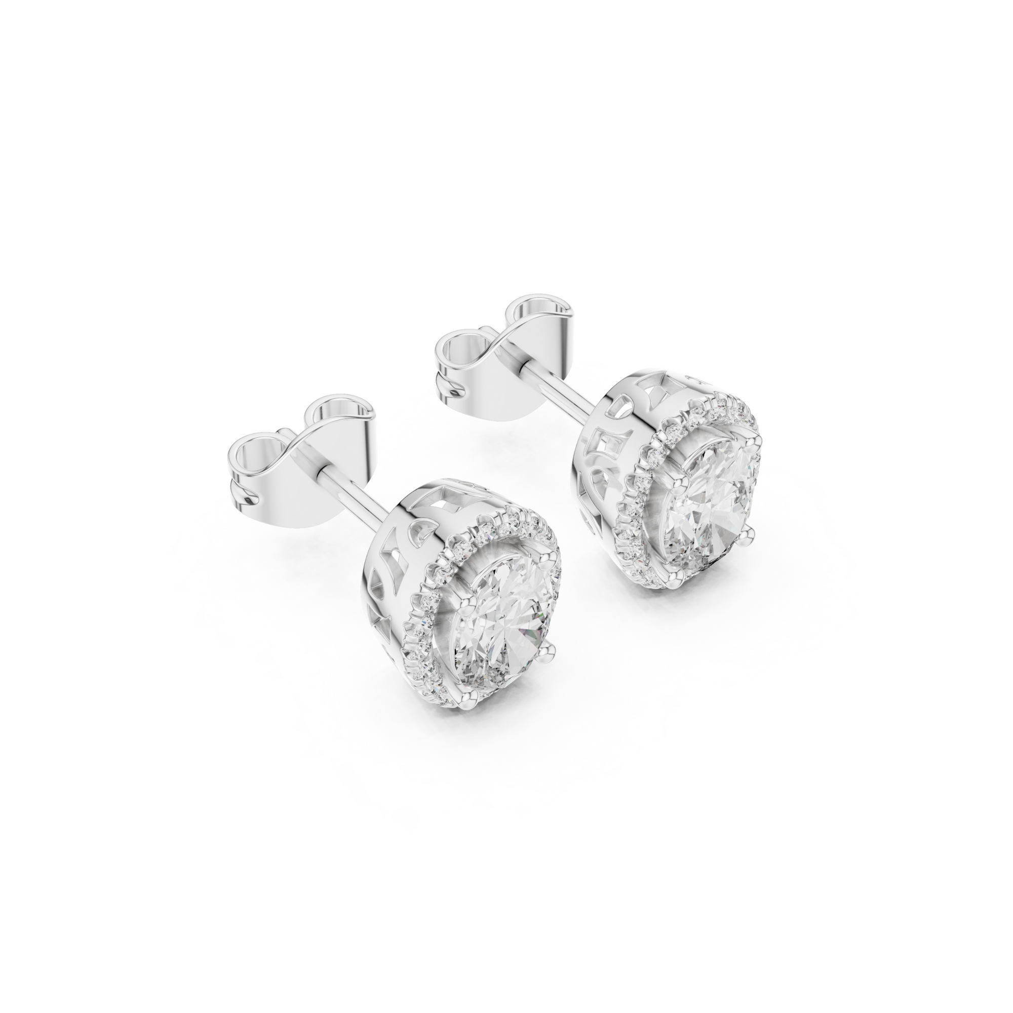 Classic Oval Cut Lab Grown Diamond Earrings