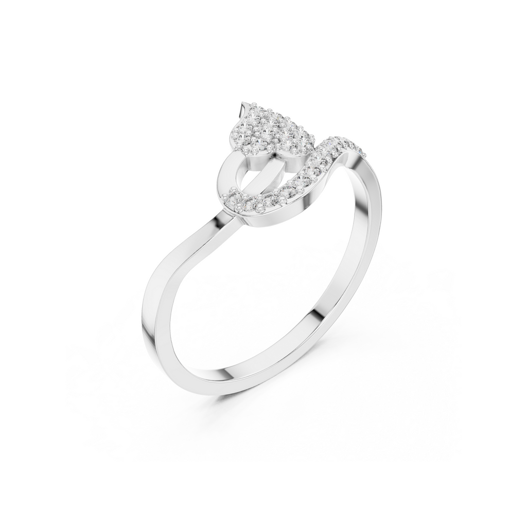Leaf Lab Grown Diamond Ring