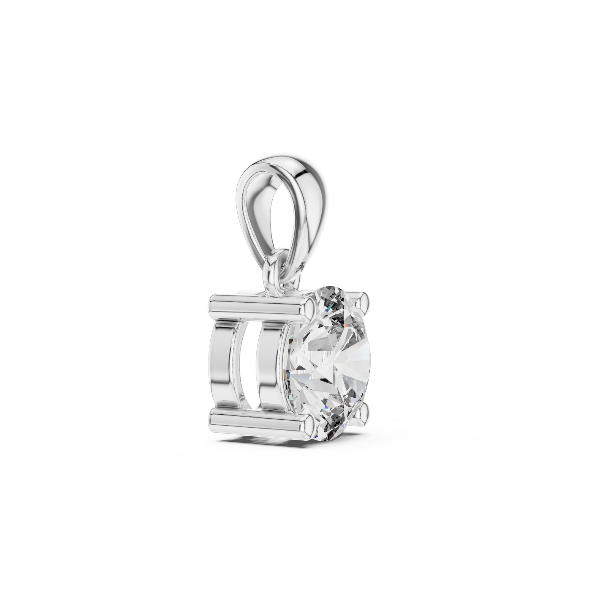 Solitaire Round Lab Grown Diamond Pendant