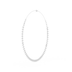 Graduated Dangling Lab Grown Diamond Necklace