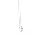 Pear Shape Halo Lab Grown Diamond Pendant