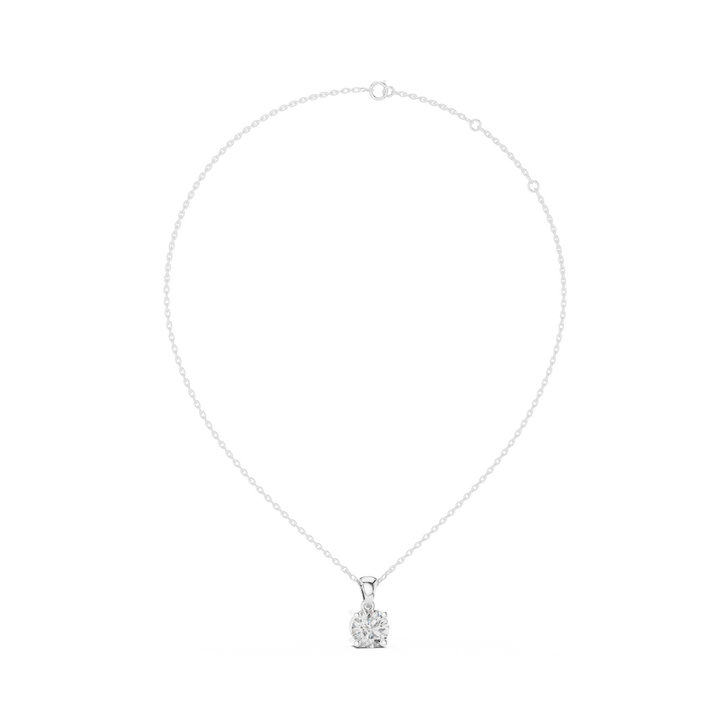 Solitaire Round Lab Grown Diamond Pendant