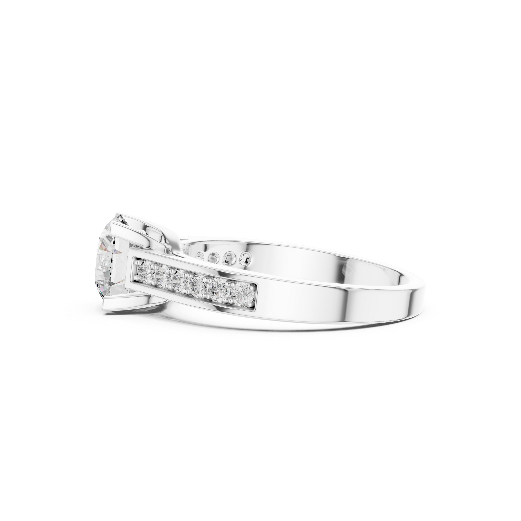Round Solitaire Diamond Engagement Ring