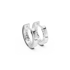 Dainty Diamond Hoop Earring