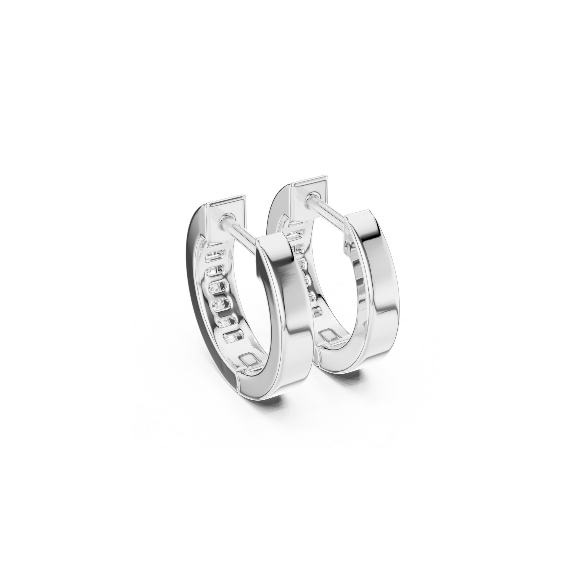 Dainty Diamond Hoop Earring