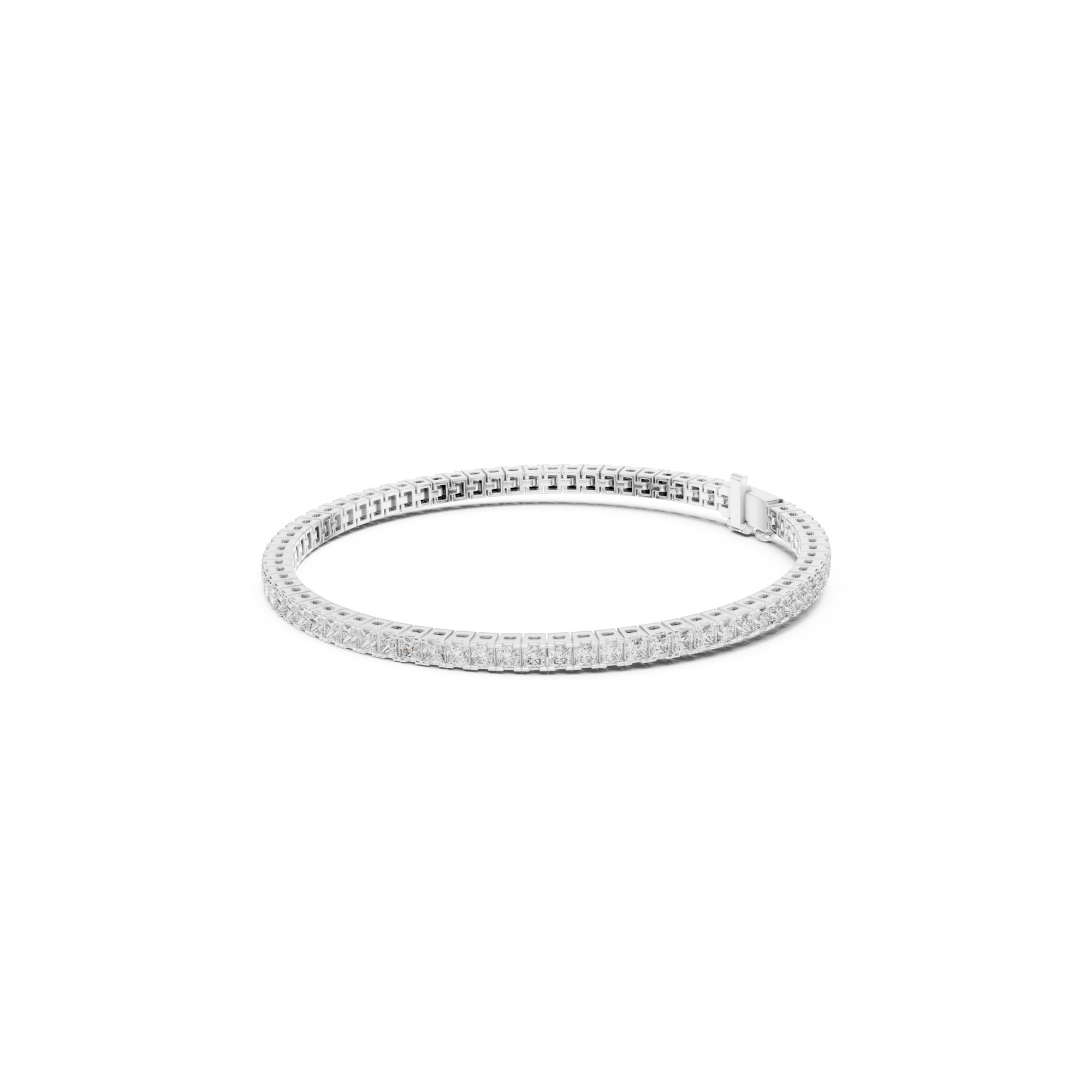 Princess Lab Grown Diamond Tennis Bracelet