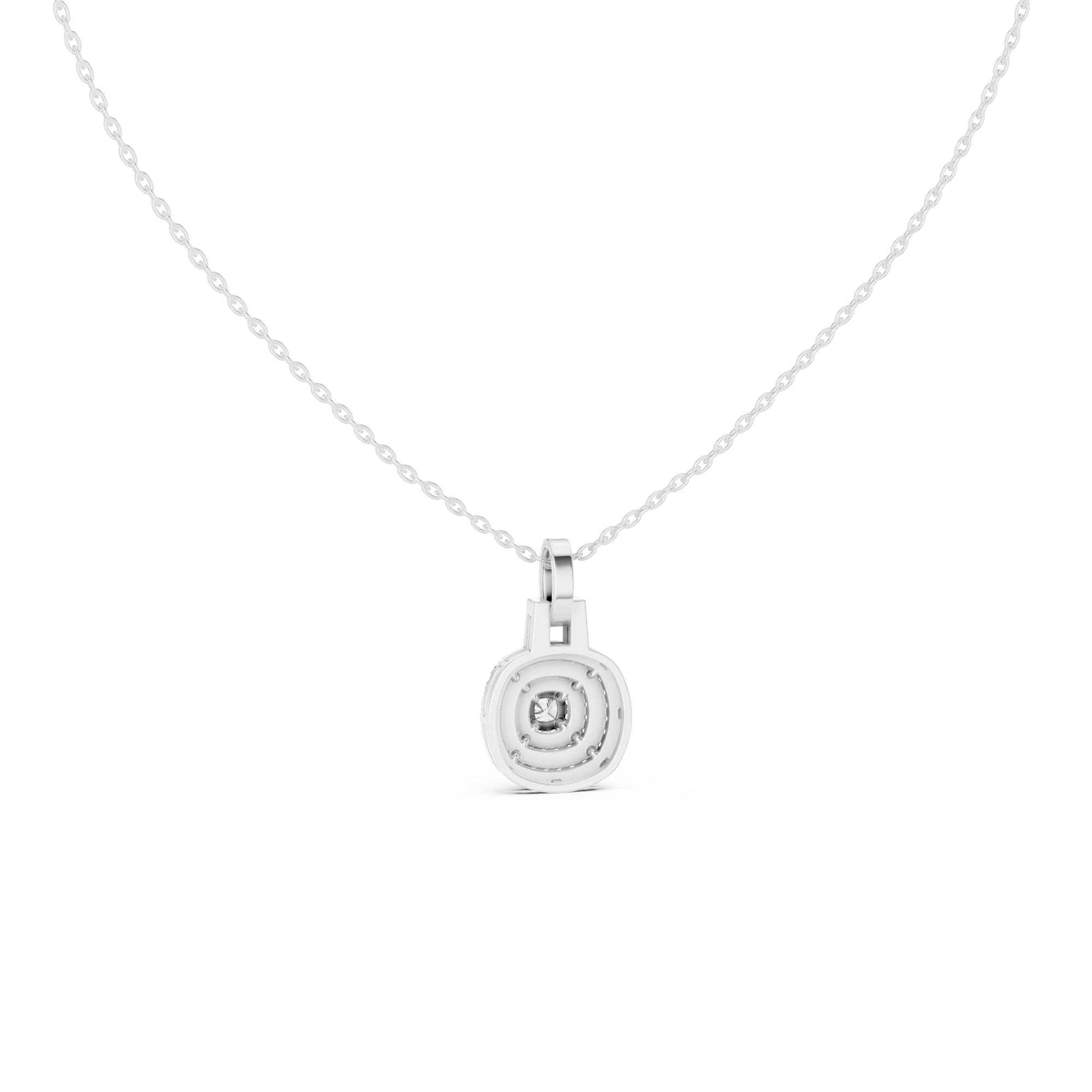 Halo Lab Grown Diamond Pendant