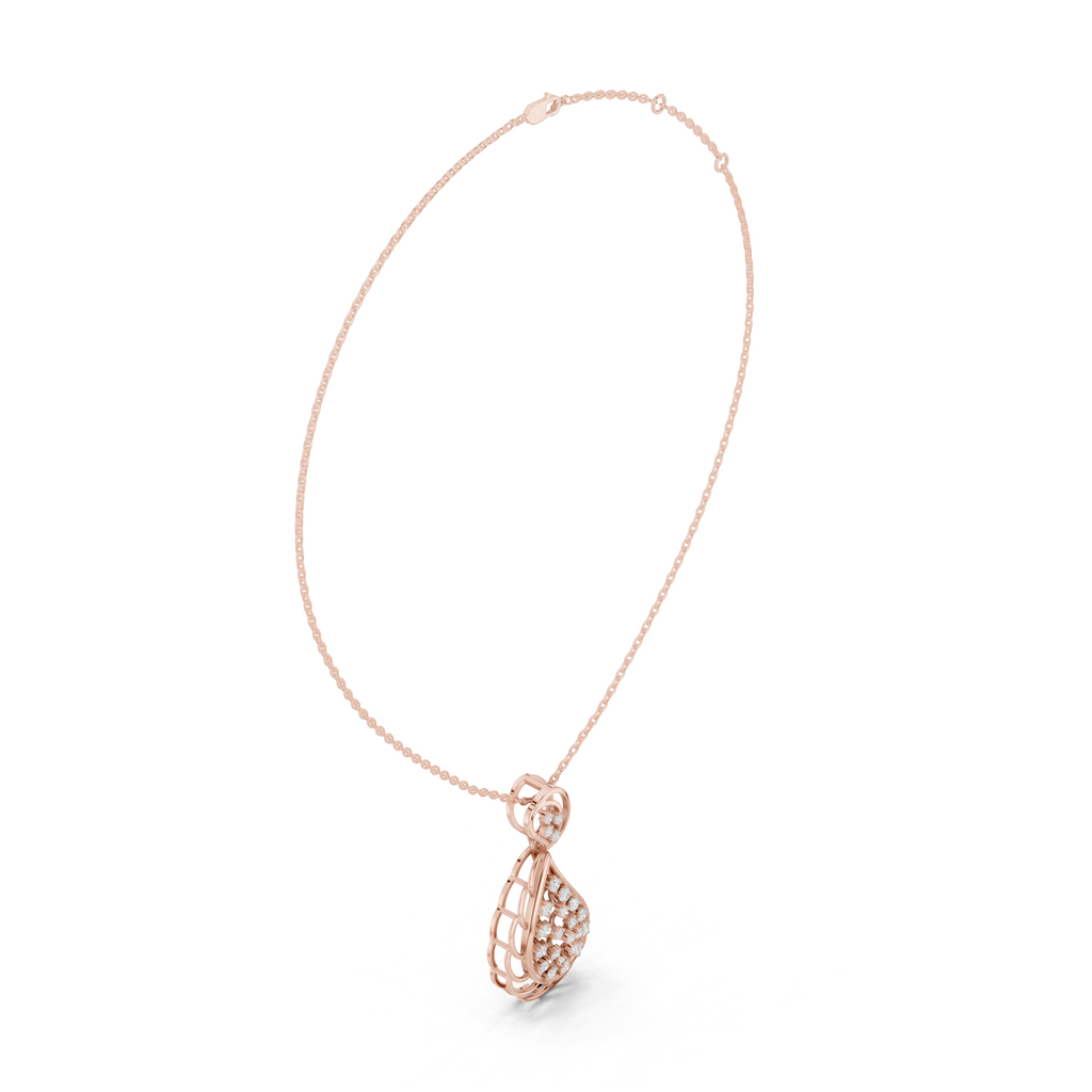 Tarv Cluster Lab Grown Diamond Pendant