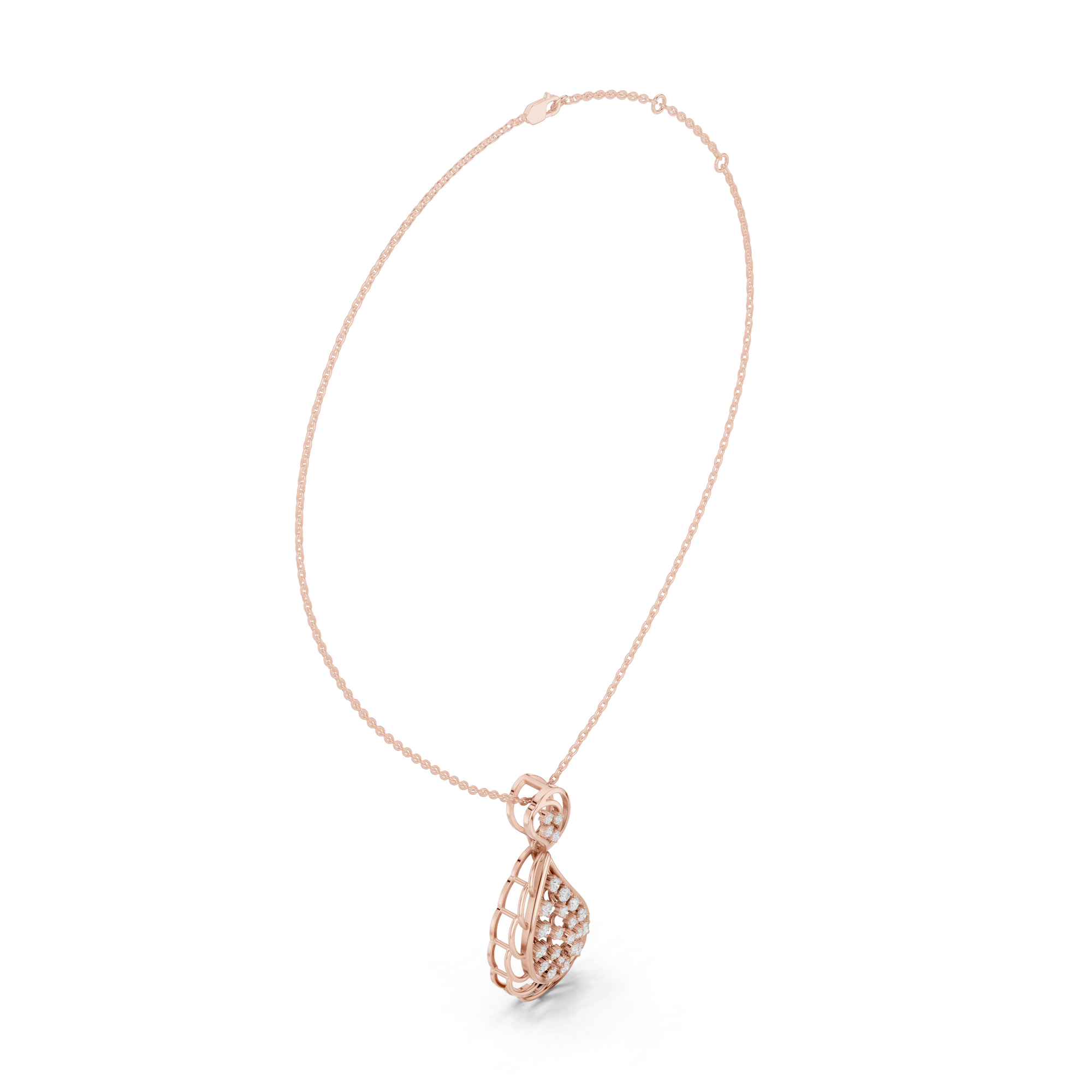 Tarv Cluster Lab Grown Diamond Pendant