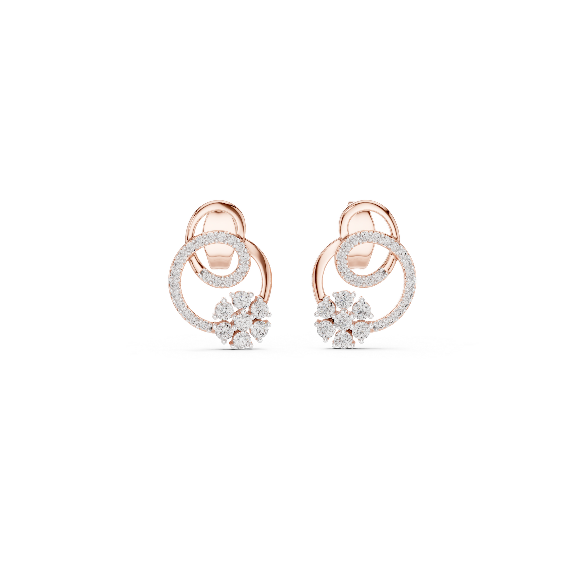 Petal Cluster Lab Grown Diamond Earrings