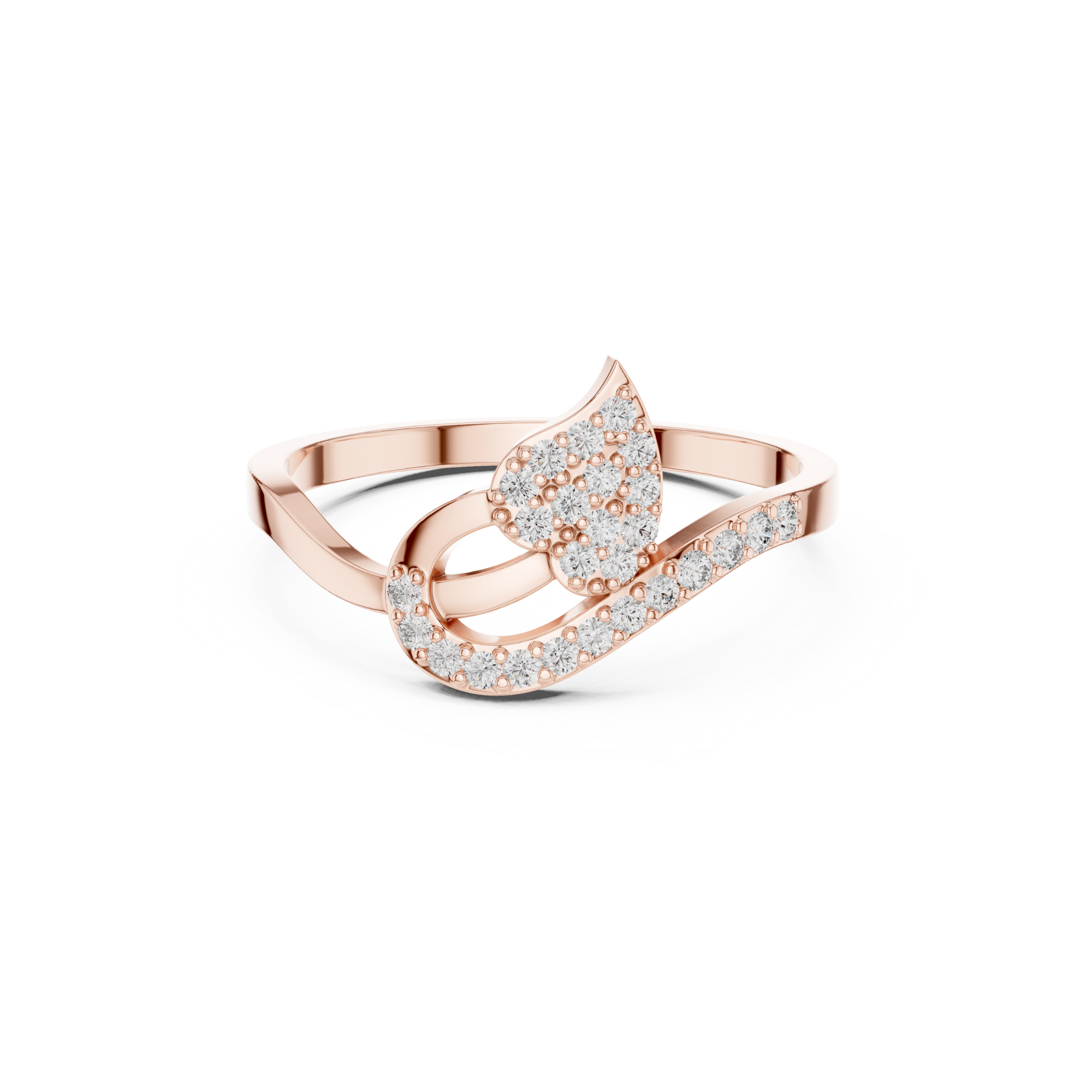 Leaf Lab Grown Diamond Ring