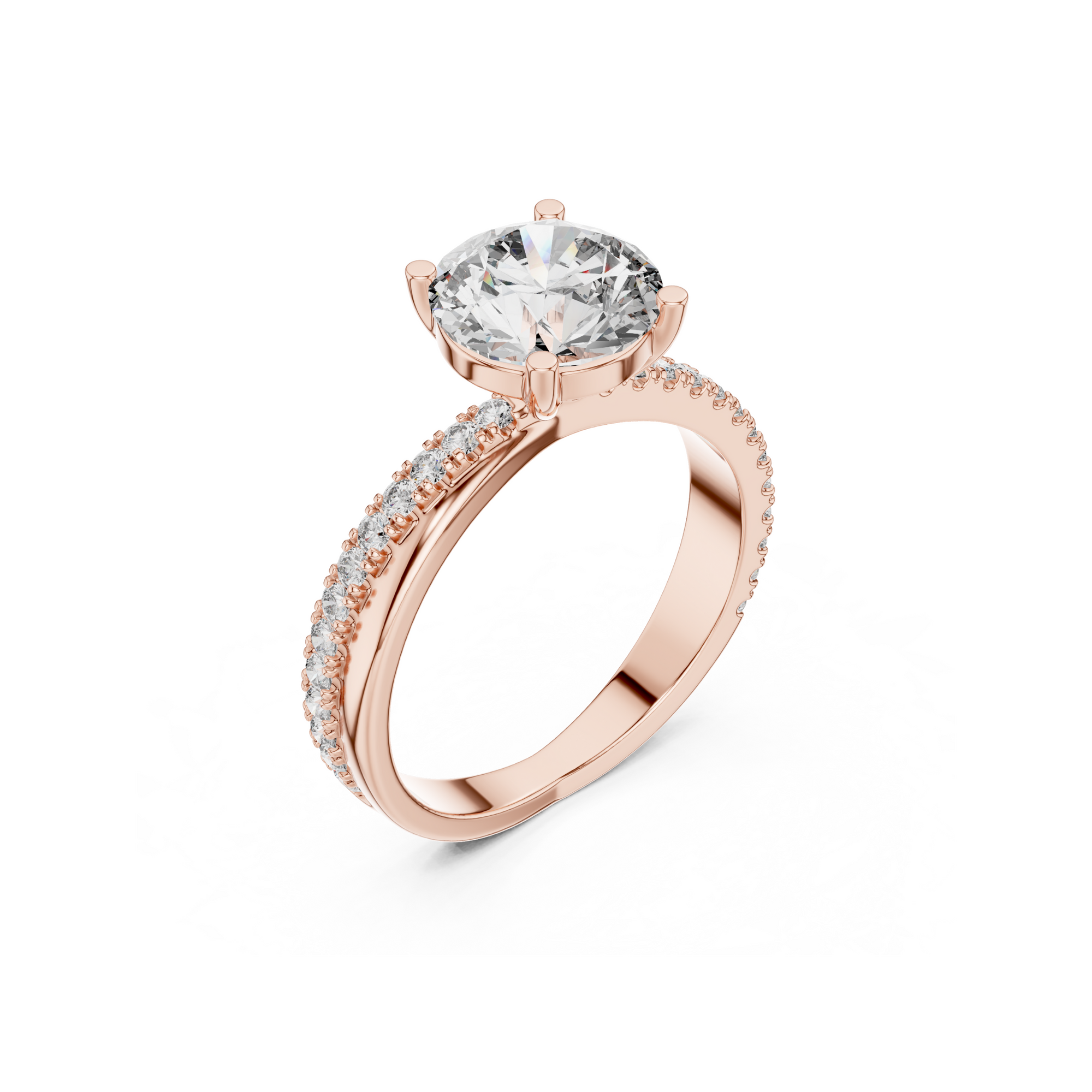Round Cut Solitaire Ring