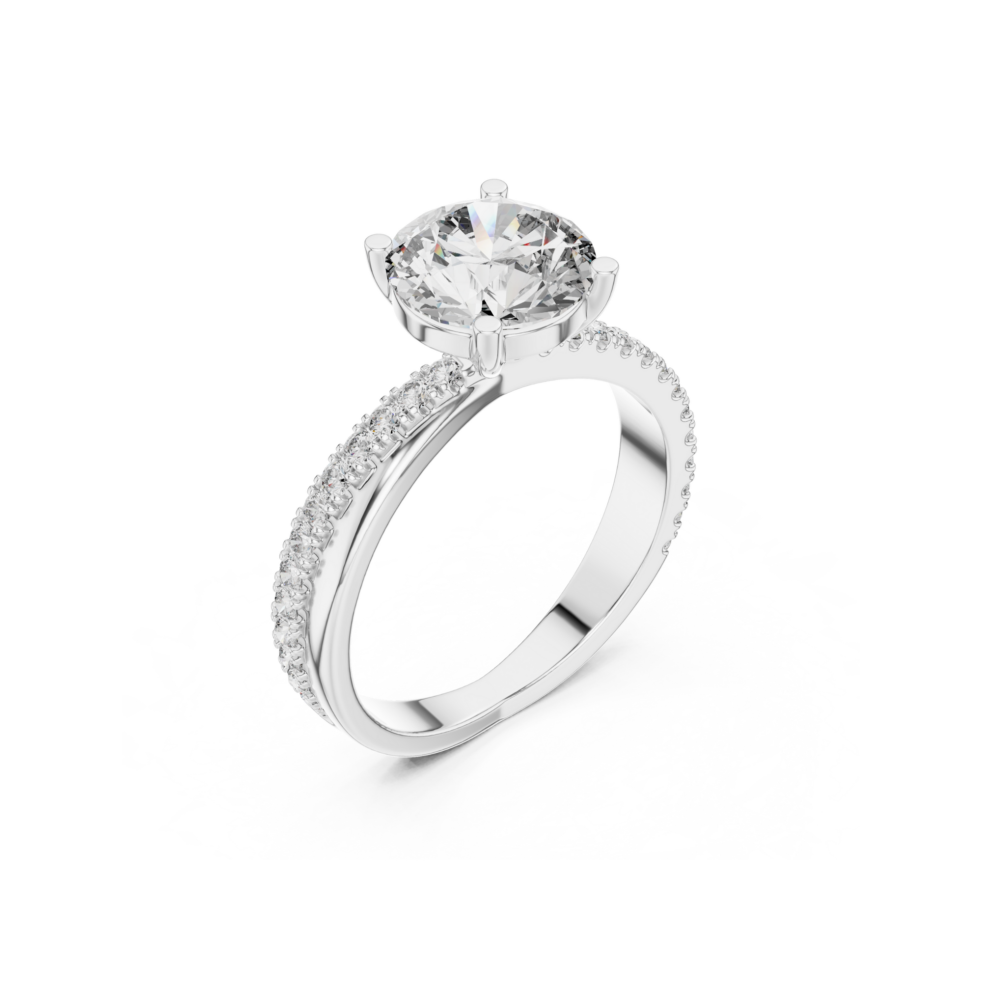 Round Cut Solitaire Ring