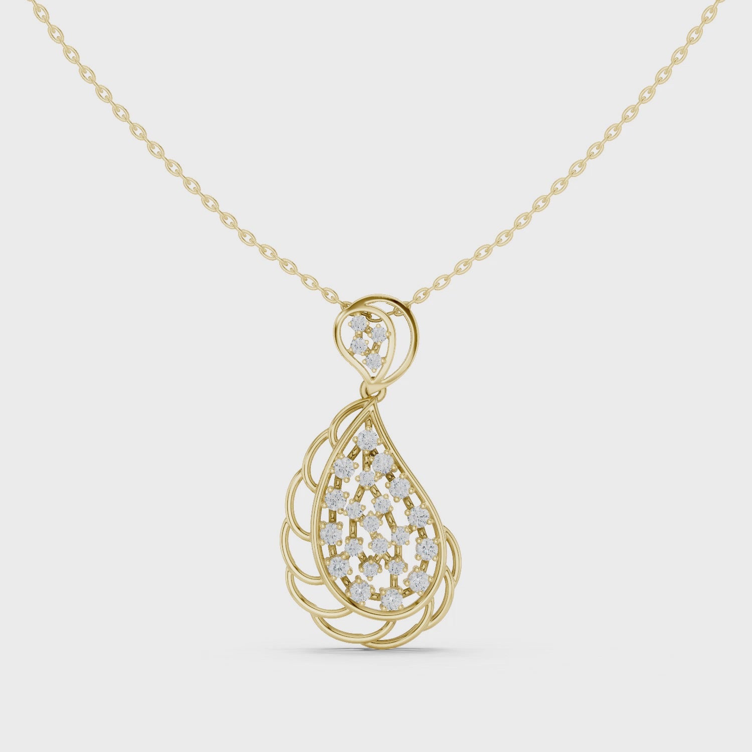 Tarv Cluster Lab Grown Diamond Pendant