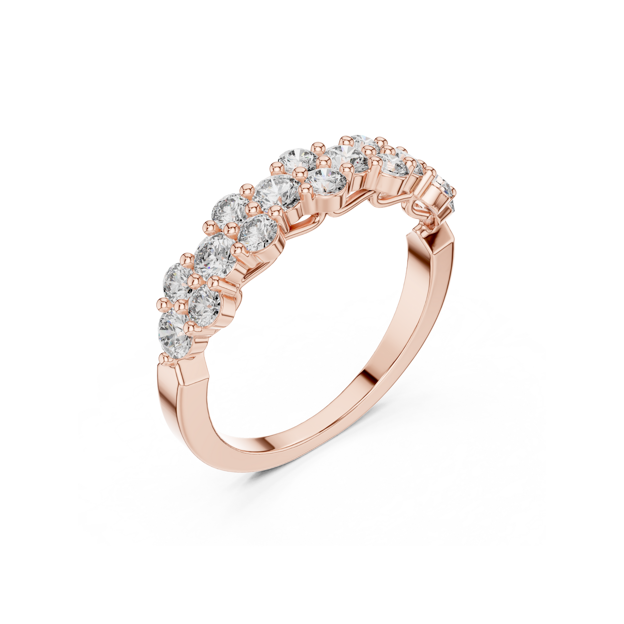 Double Row Lab Grown Diamond Band