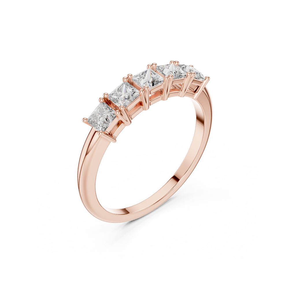 Princess Cut Lab Grown Diamond Band