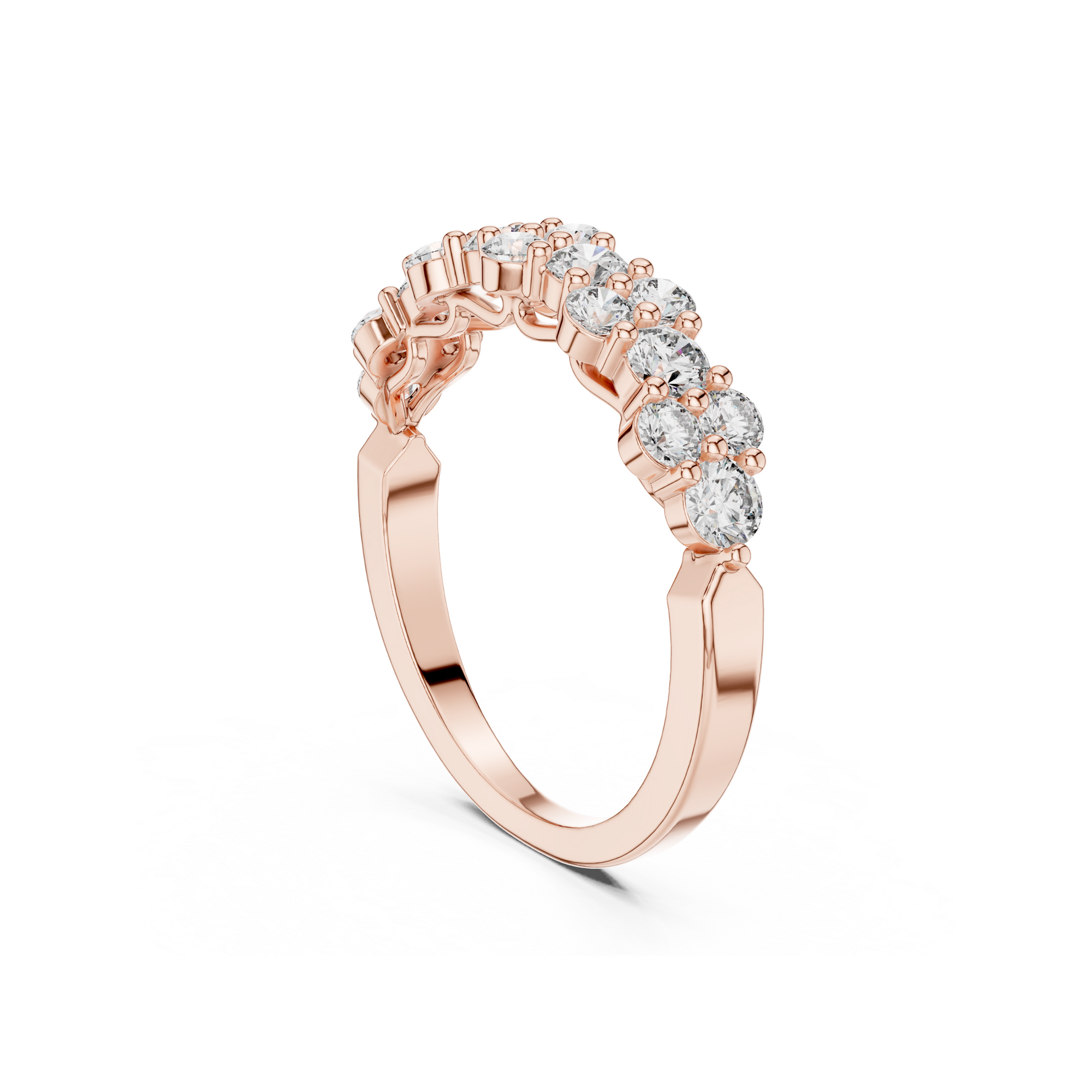 Double Row Lab Grown Diamond Band