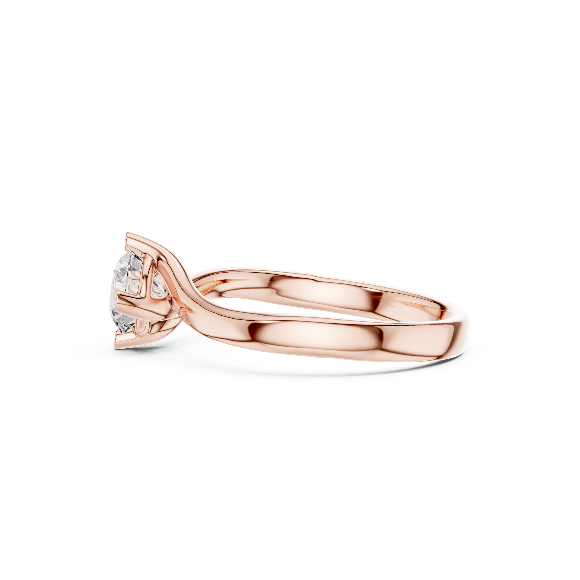 Sleek Solitaire Lab Grown Diamond Ring