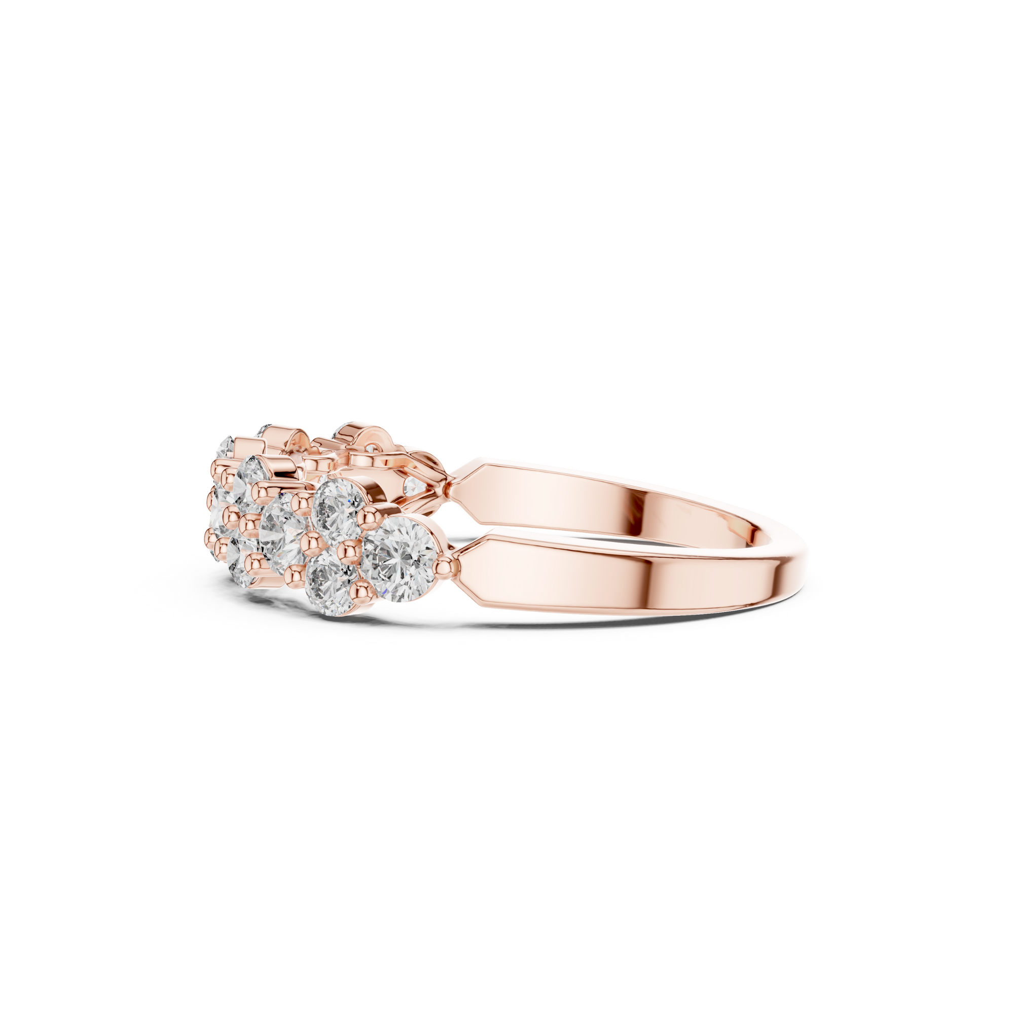 Double Row Lab Grown Diamond Band